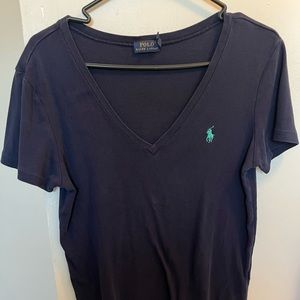Polo Ralph Lauren V Neck Shirt Blue XL